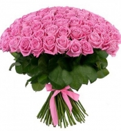 Розы розовые Аква 60 см