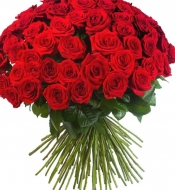 Красные розы 130 см
